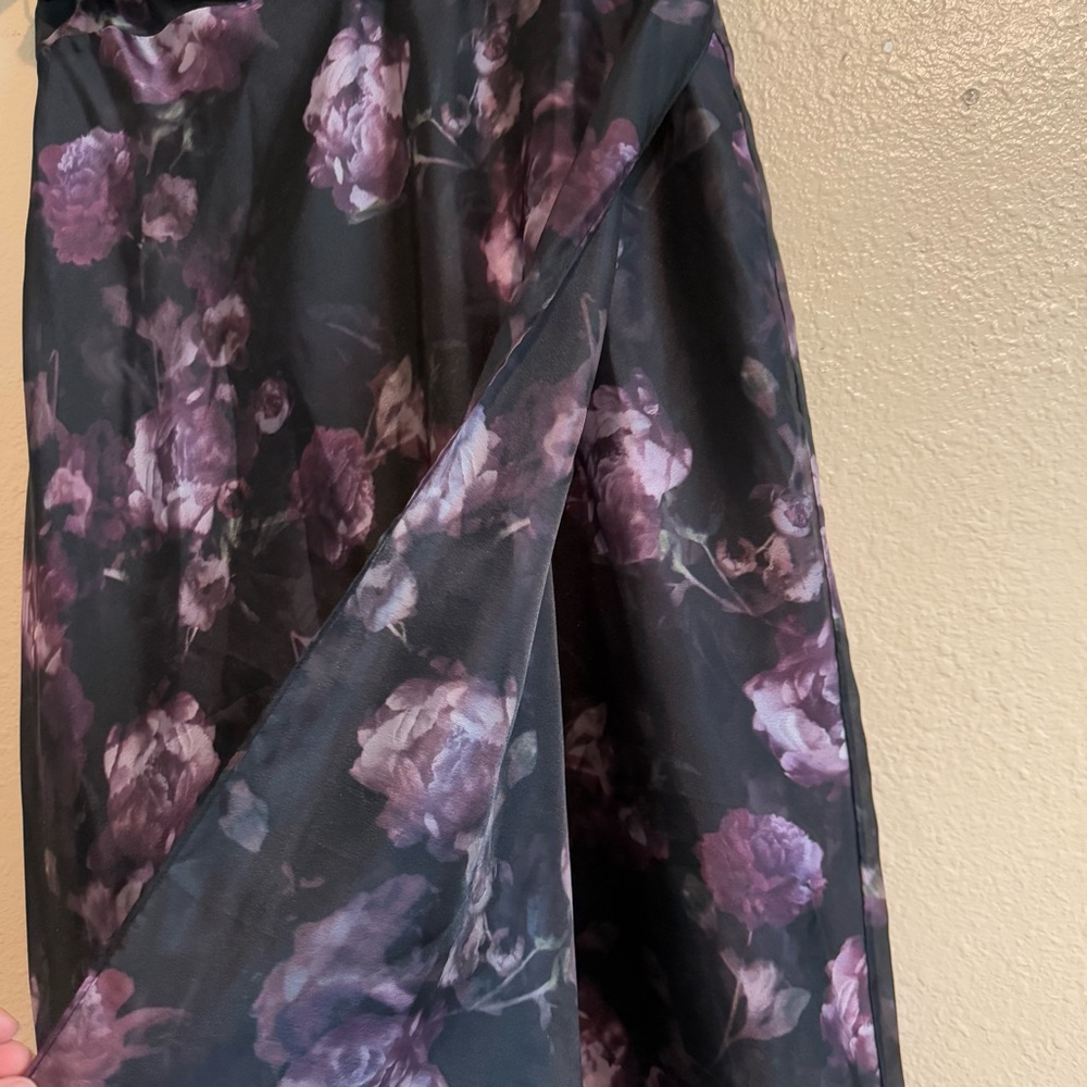 Vince Night Garden Handkerchief Drape Skirt - Picture 13 of 16